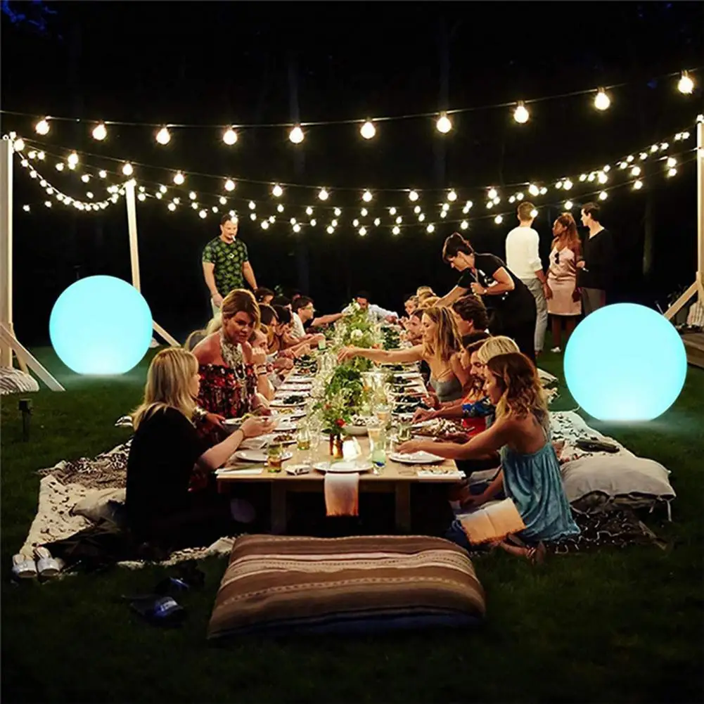 Rgb Color Changing Ball Led Ball Solar Powered with Remote Control for Swimming Pool Parties 16 Colors Led Waterproof