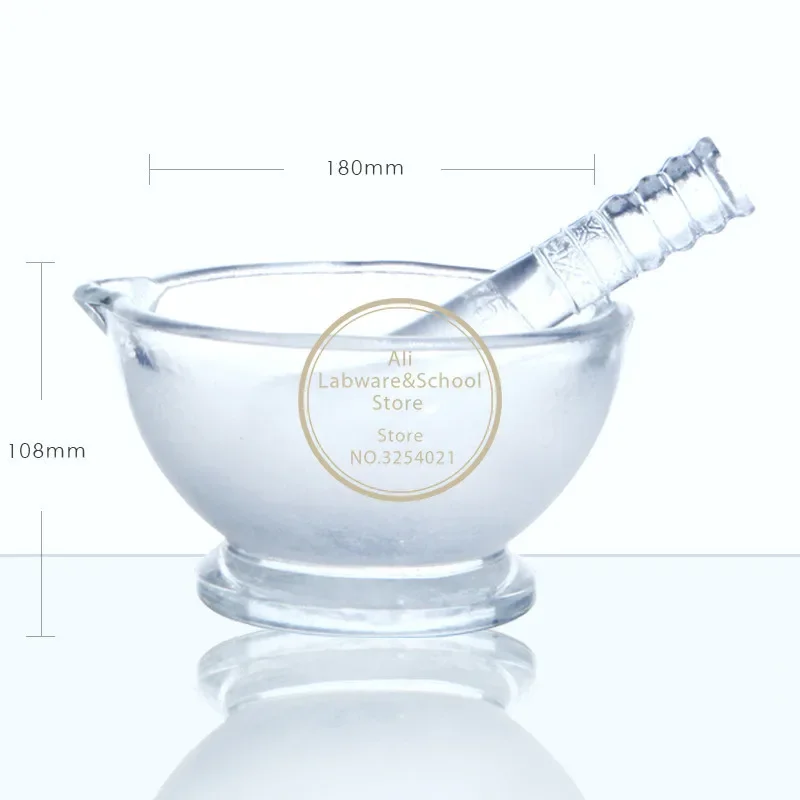 1set 30mm To 130mm Laboratory Use Glass Mortar and Pestle Laboratory Chemistry Equipment lab mortar and pestle