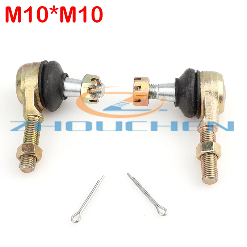 1 Pair M10*M10 Left and Right Tie Rod End Kit Steel Ball Joint For Yamaha Raptor 660 YFM660 YFM660R ATV 2001-2005 pair of left