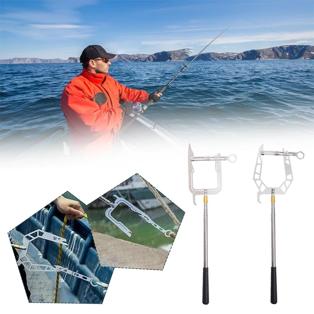 90 Degree Fishing Rod Holder with Adapter for Round Dock Posts Made in USA