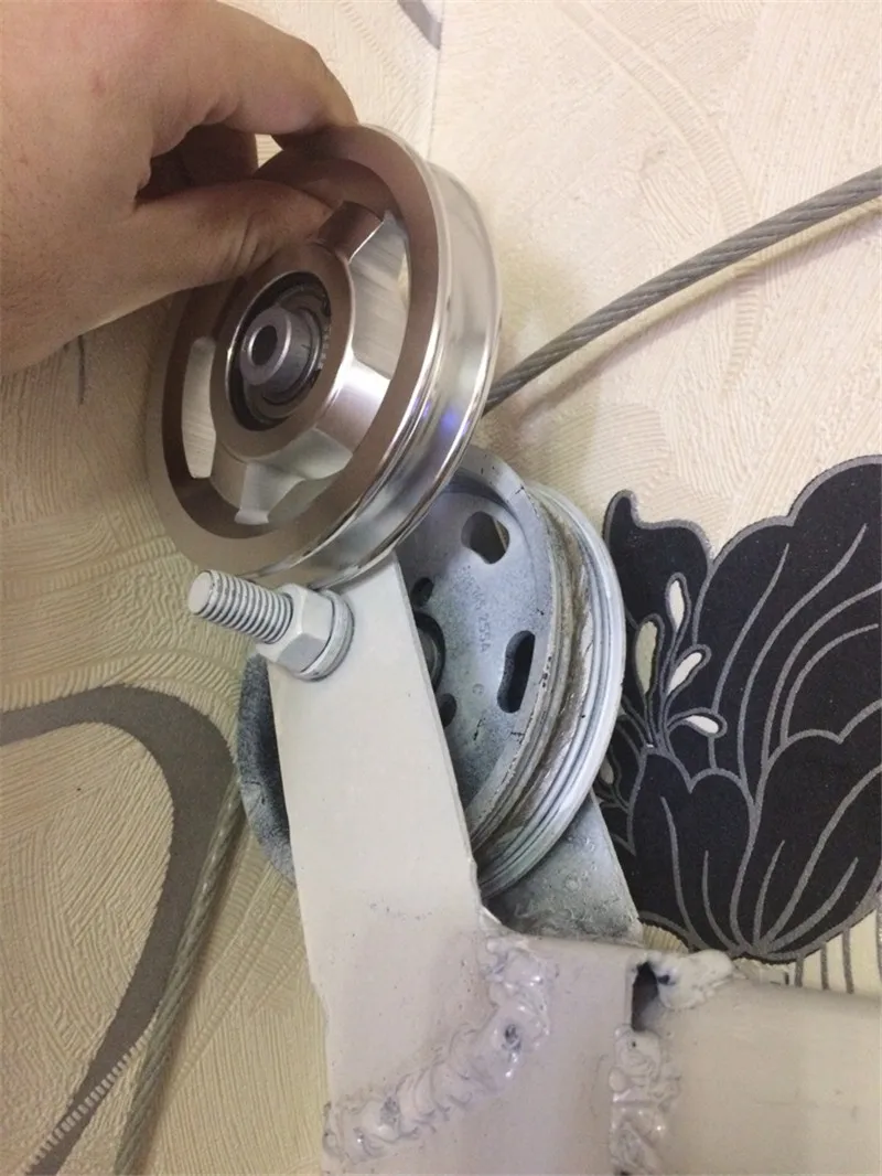 범용 알루미늄 합금 변속기 장비, 베어링 도르래 휠, 피트니스 장비에 적합, 직경 73, 88, 93, 110, 114mm, 5 사이즈