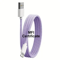 High - Speed USB Cable with Lightning Connector - Fast Charging & Data Transfer - 2m (PURPLE)