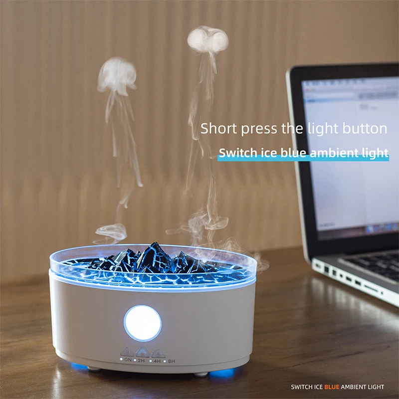 Rain Clouds Aroma Diffuser Zen Raindrops Air Humidifier Essential Oil Diffuser Home Desktop Ultrasonic Sprayer 3 Colors Lamp 4