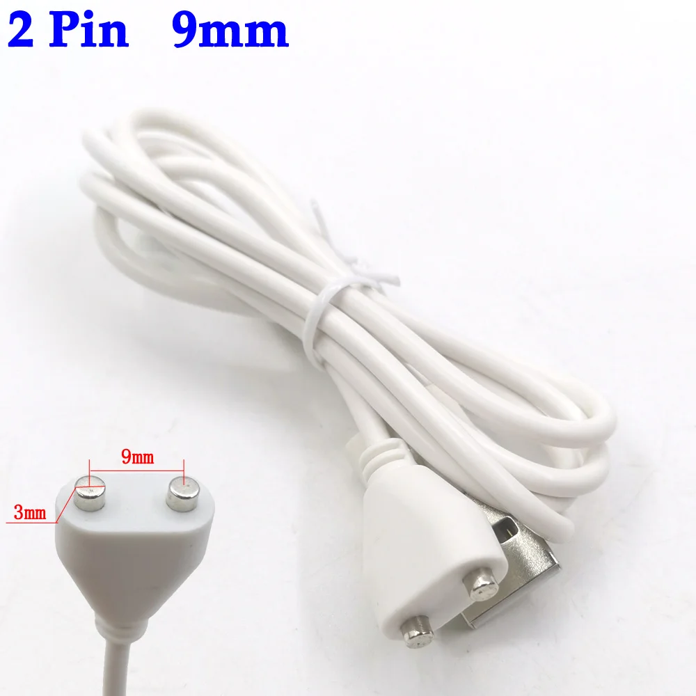 

2 Pin Magnetic Charging Cable 9mm center spacing Magnet Suctio USB Power charger for Beauty instrument Smart device