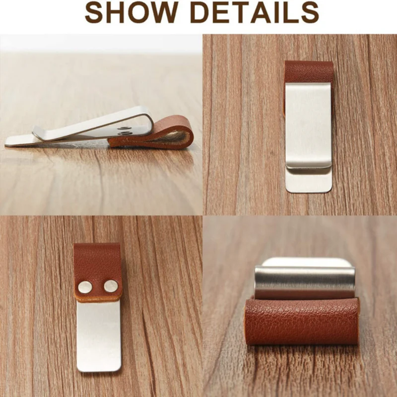 1pc Pen Loop for Notebook Leather Journal Notebook Accessories Pencil Holder Bookmark with Metal Clip Books Page Marker pen holder pen and brush holder pen loop pen clip