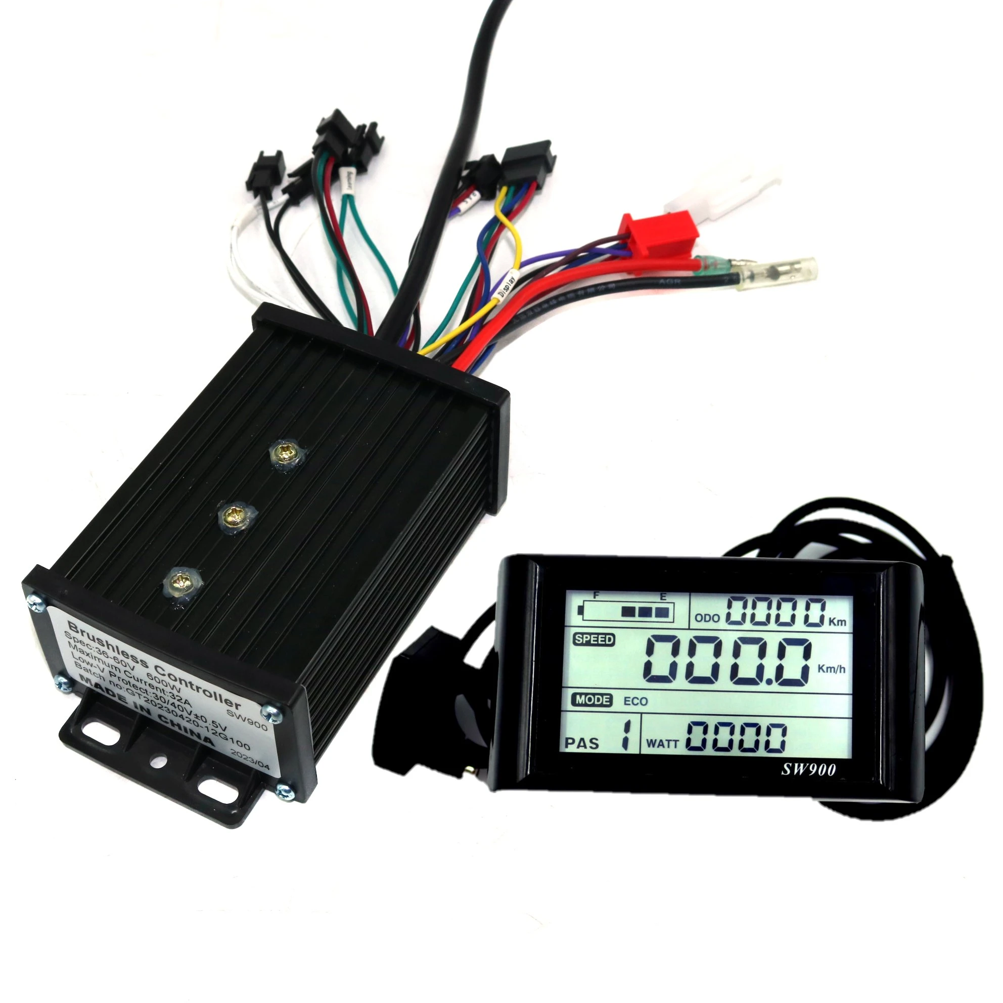 36 60V600W32A Black Case Electric Bicycle Brushless Controller with