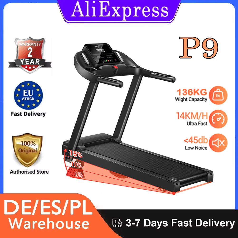 Bieżnia ROBORE P9 14km/h i nachylenie 15% z Polski za $228.84 / ~841zł