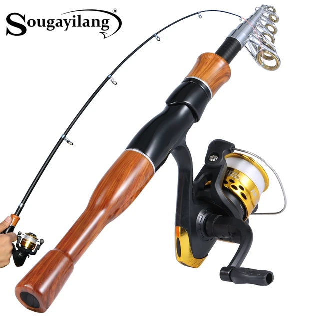 Sougayilang 1.6M Fishing Rod and Spinning Fishing Reel with