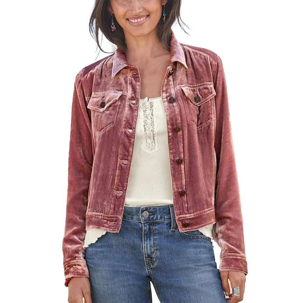 

Comfortable Women\\'s Coat Jacket Autumn Blazer Button Elegant Long Sleeve Office S-2XL Slight Strech Solid Color