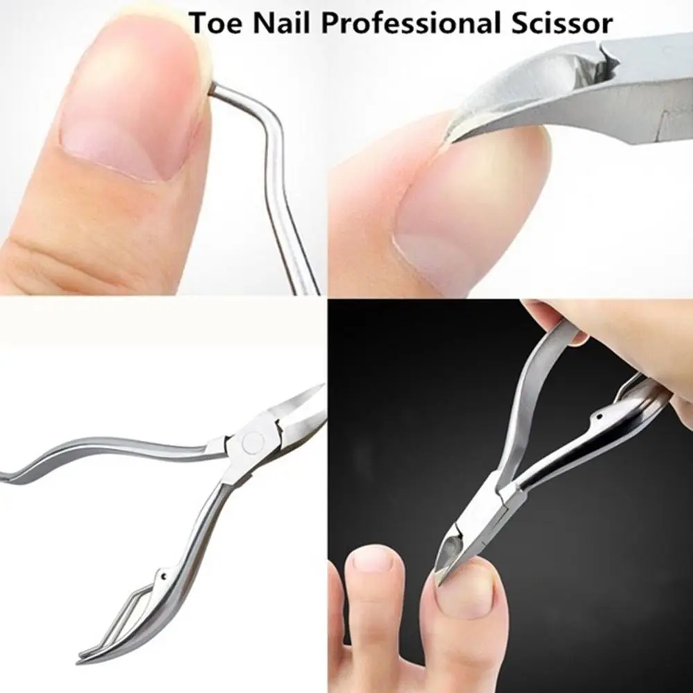 Stainless Steel Cuticle Pusher Pedicure Salon Nail Art Tool Set Nipper Clipper Dead Skin Remover Set Cuticle Cutter Scissors