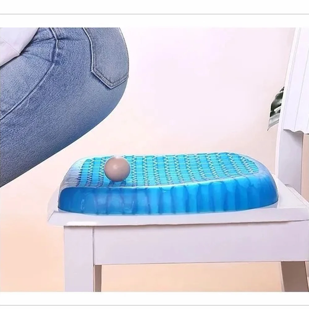 Gel Cushion Breathable Ass Cushion Ice Pad Travel Seat Cushion