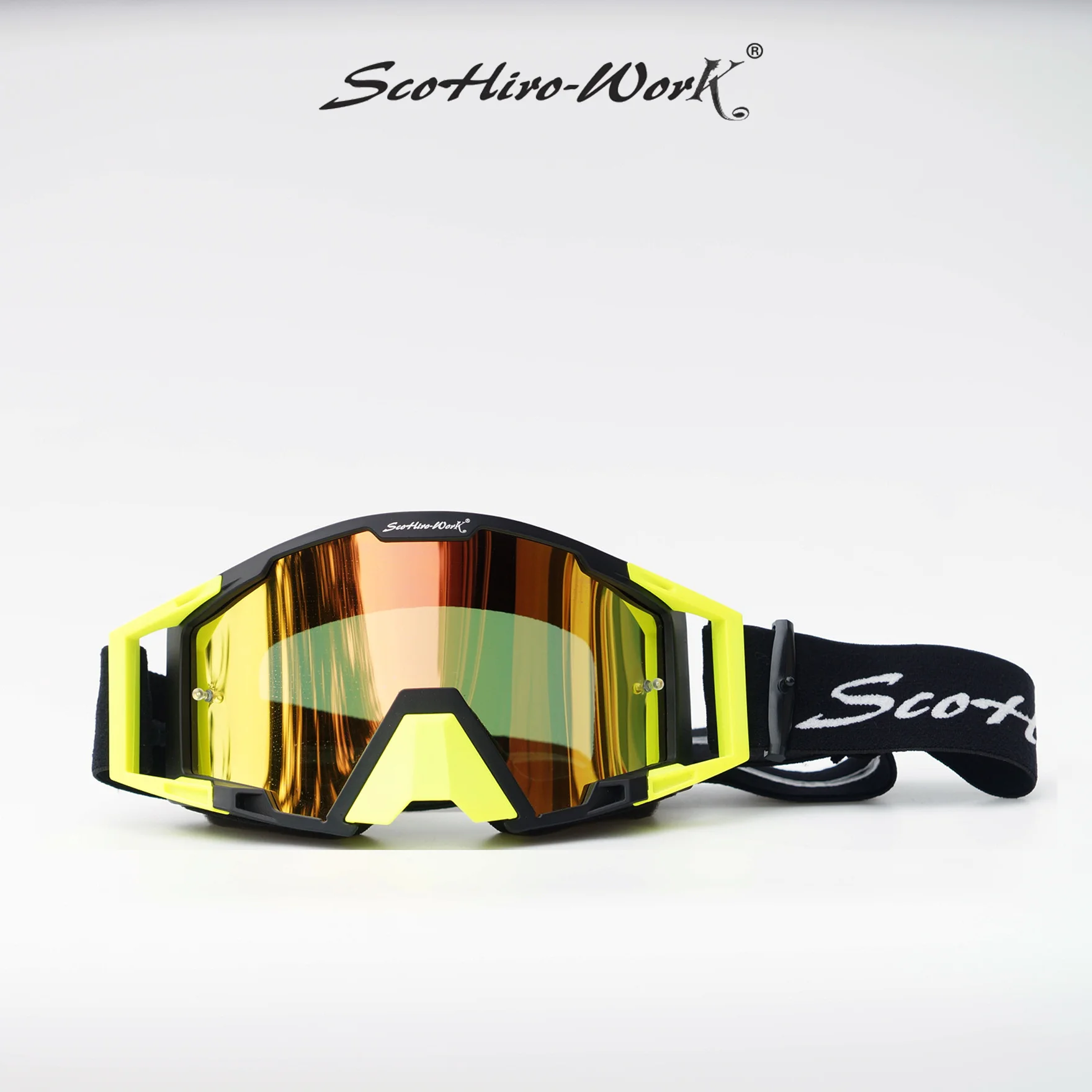 SCOHIROWORK-Gafas de motocicleta vintage para deportes al aire libre, gafas todoterreno, casco de máscara Harley