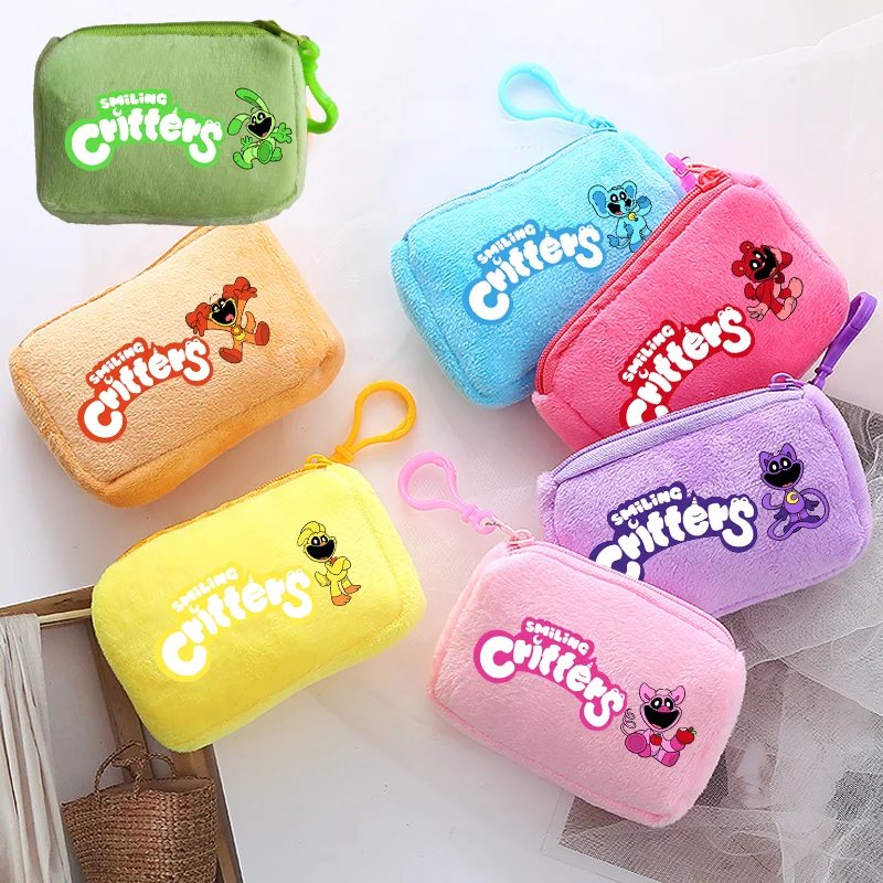 

Plushies Кошельки для монет со смайликами, кошельки с аниме-фигурками кошки, брелоки для женщин, модные мини-книжки, сумки для денег, подарки