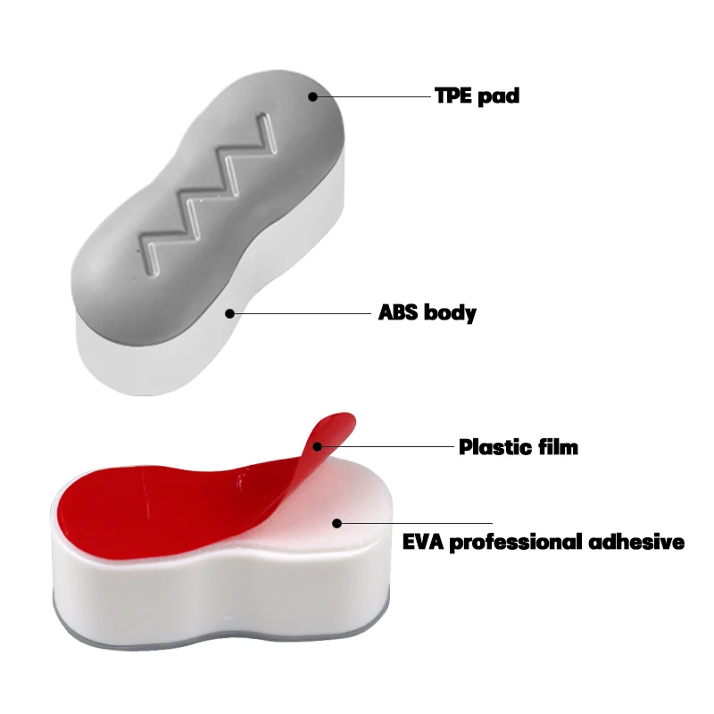 Toilet Seat Bumpers Toilet Seat Bumper Anti Slip Shockproof Toilet Lid Cushion Anti-collision Seat Cushion for Hotels and Public Places