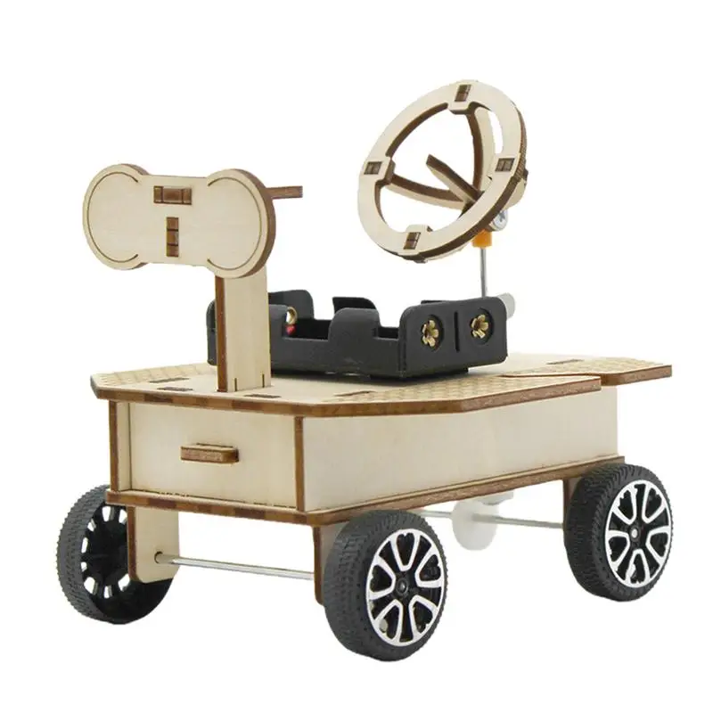 

Mars Rover 3D Puzzle Wooden Science Toy Mars Rover DIY Mechanical Puzzles Battery Operated For Classrooms Children's Room