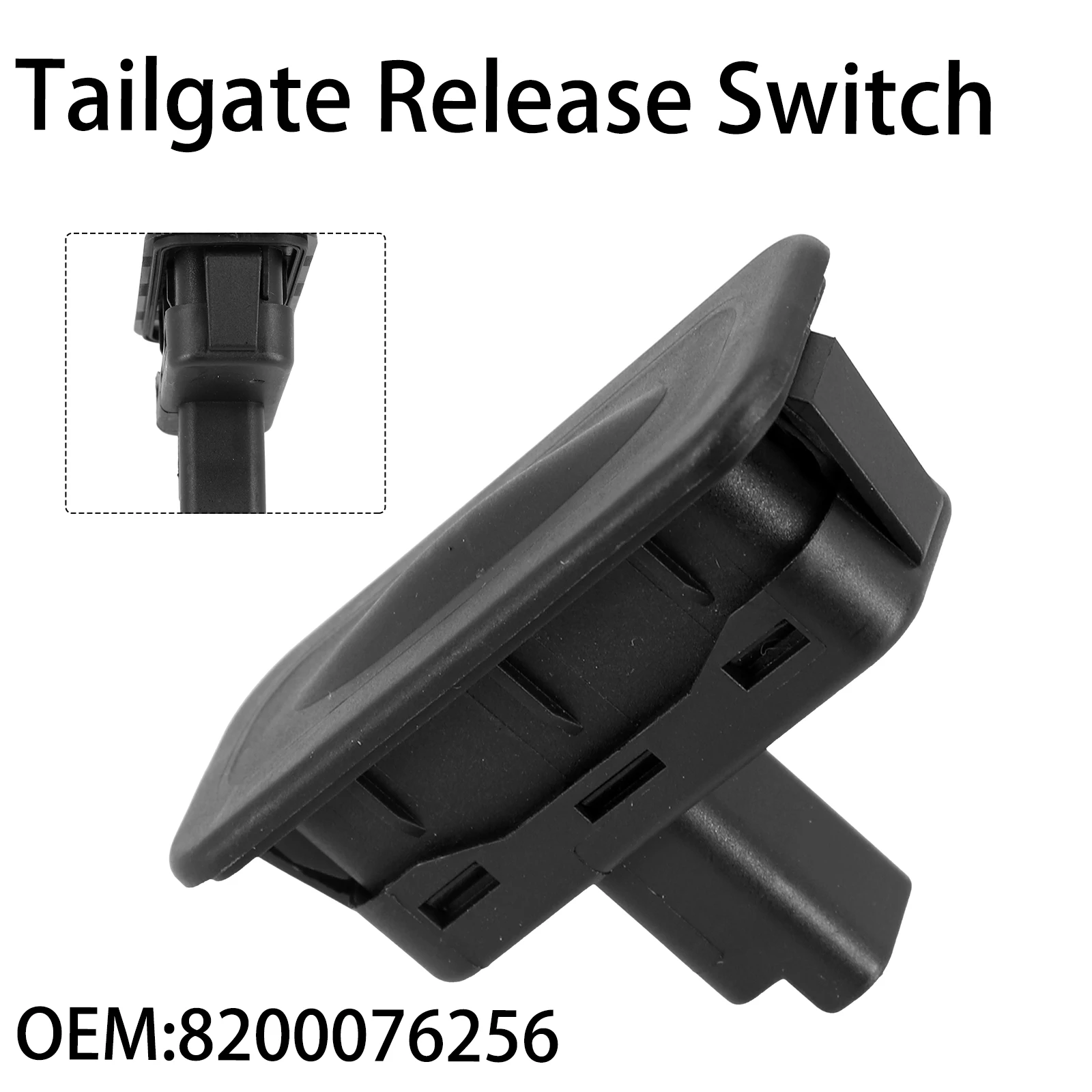 

Switch Tailgate Handle Rear Replacement Trigger Vehicle 12 V 1pcs 2 Pins 8200076256 Black Boot Parts Plastic