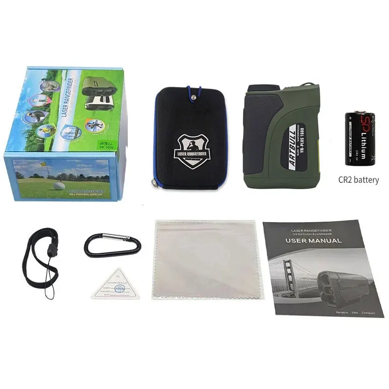 ARTBULL ゴルフ用レーザー距離計測定器　Laser rangefinder Artbullレーザー距離計1600メートル2000メートル距離計ゴルフ距離計