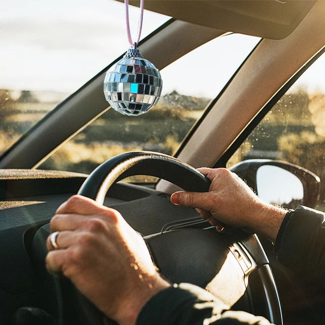 Crystal Ball Car Rear View Mirror Charms, Home Decor Rhinestone Hanging  Ornament