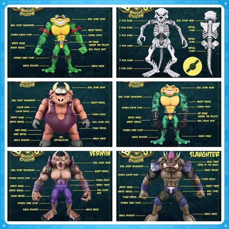 

Megalopolis PORKA PIG RAT BONES ZITZ GENERAL SLAHGHTER RASH GENERAL VERMIN Anime Action Collection Figures Model Toys gifts