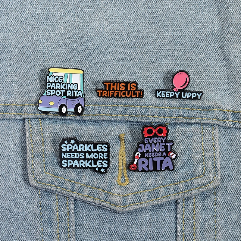 2-5pcs/set Quotes Enamel Pins Custom Psychology Have You Seen This Wizard This is Trifficult Metal Brooches Badge Jewelry Gifts