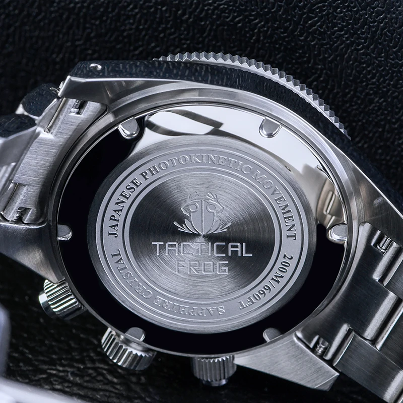 Tactical Frog Men's Chronograph Watch TF004 Solar Quartz Movement