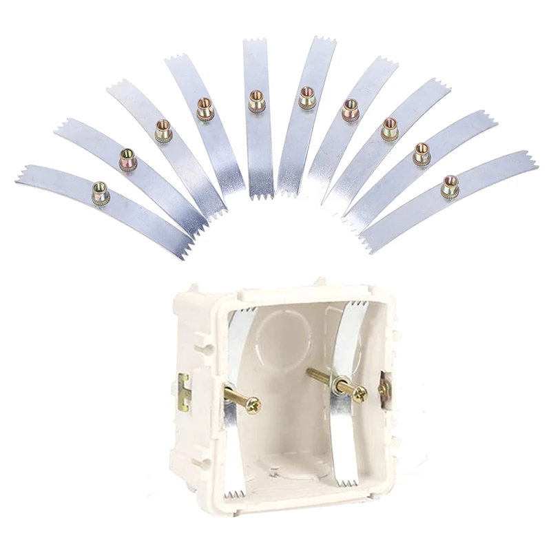Description Picture 2 of item10pcs 86 Type Dark Box Repair Screw Manganese Steel Switch Box Old Cassette Fixed Socket Mount Repair Box Junction Replace