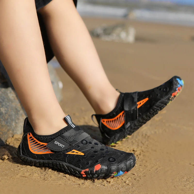 Children Boys And Girls Beach Quick Diving Shoes Qianjiang Swimming Shoes Indoor Fitness Floor Bathroom 28-38#