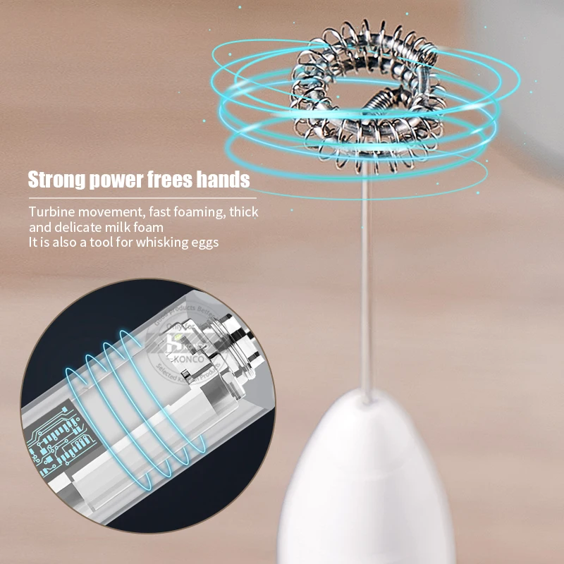GrandLux électrique rechargeable via USB - Mousseur à lait - 3 vitesses -  2