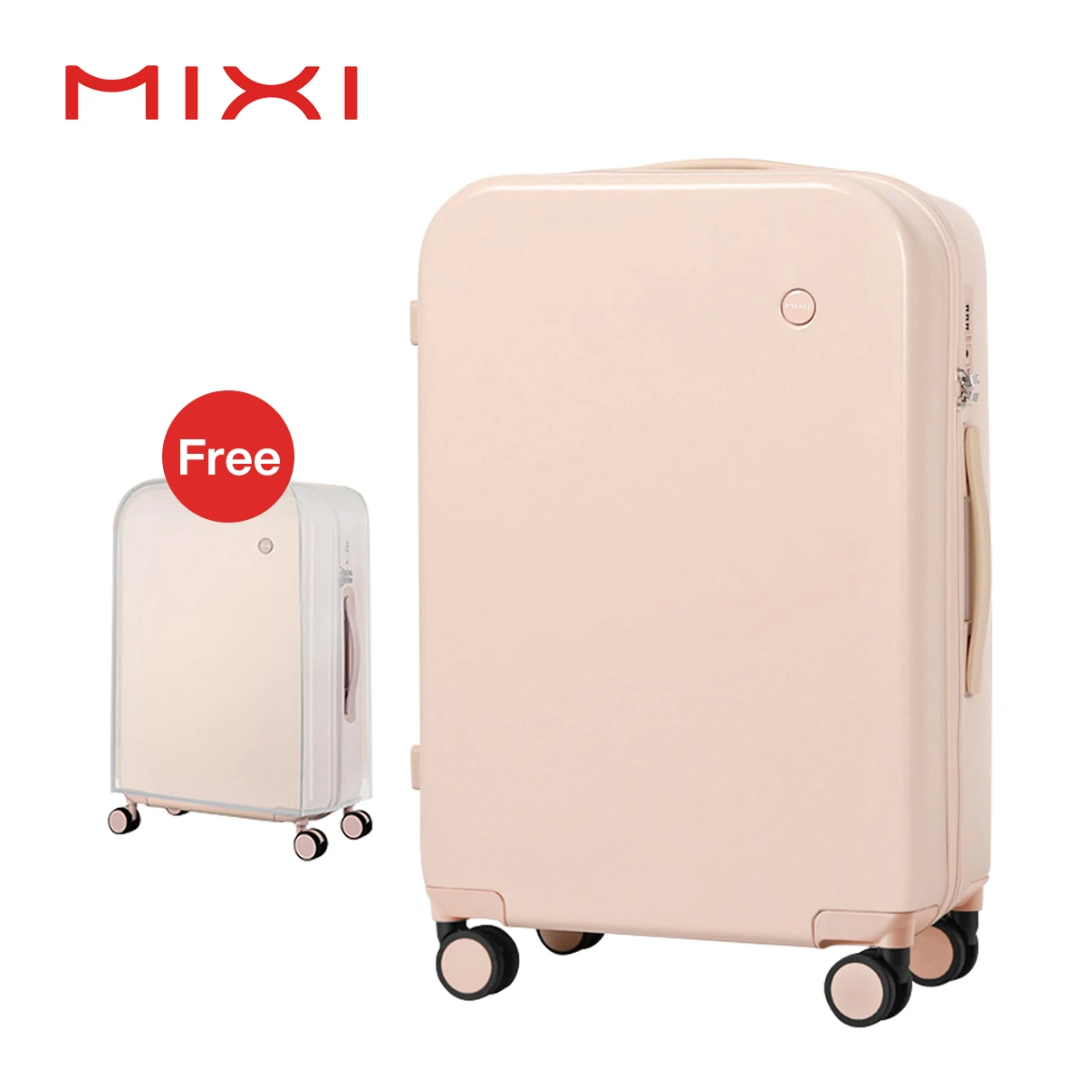 Hanke 16 Inch Business Travel Carry-on Luggage Boarding Laptop Suitcase  Softside Trolley Case Rolling Wheels Password Lock 8016
