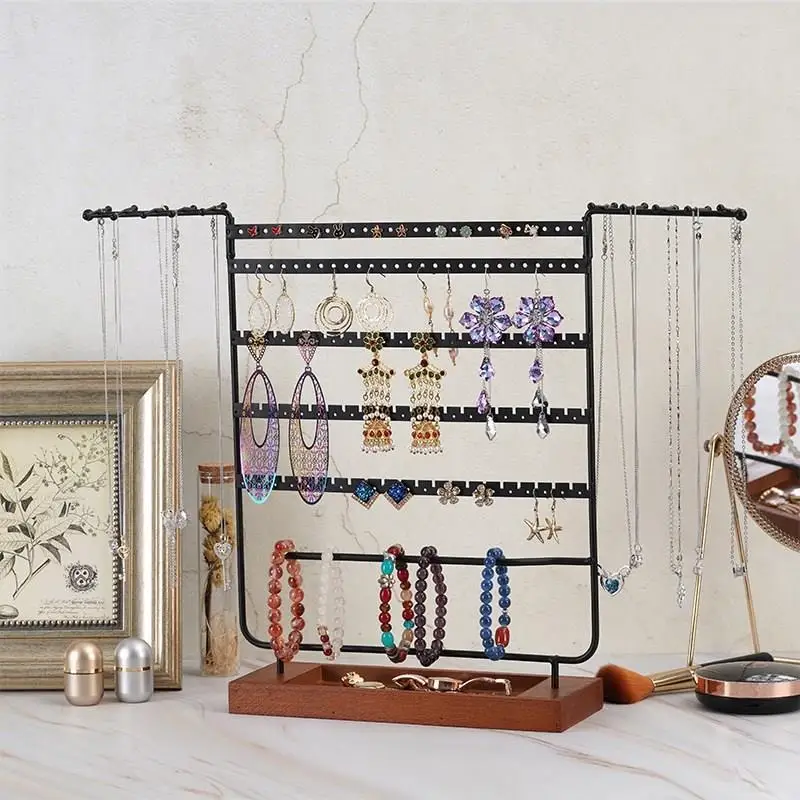 

Fashion Desktop Jewelry Stand Earrings Organizer Jewelry Hooks Jewelry Display Rack Suitable For Bangle Watch Ear Stud Rings