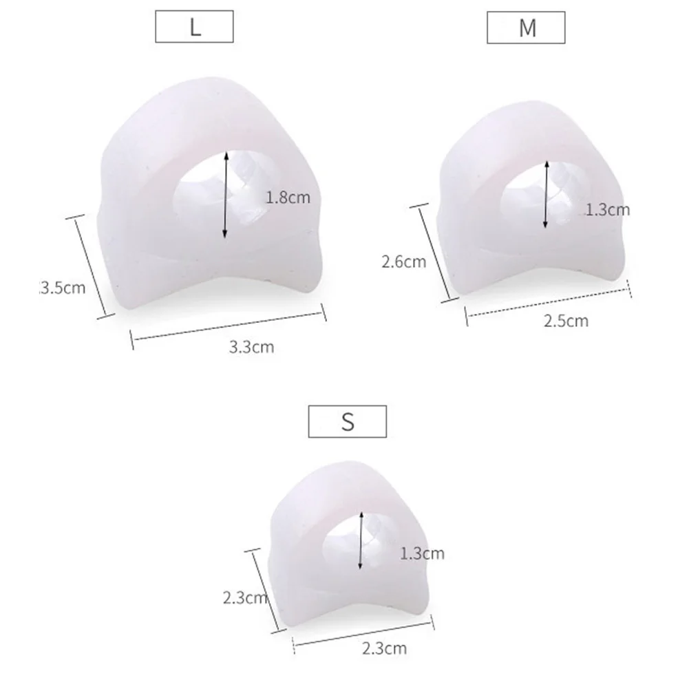 Orthotics Protector Bones Overlapping Pedicure 2pcs Toe Separator Ring Bunion Hallux Valgus Thumb Orthopedic Massage Correction