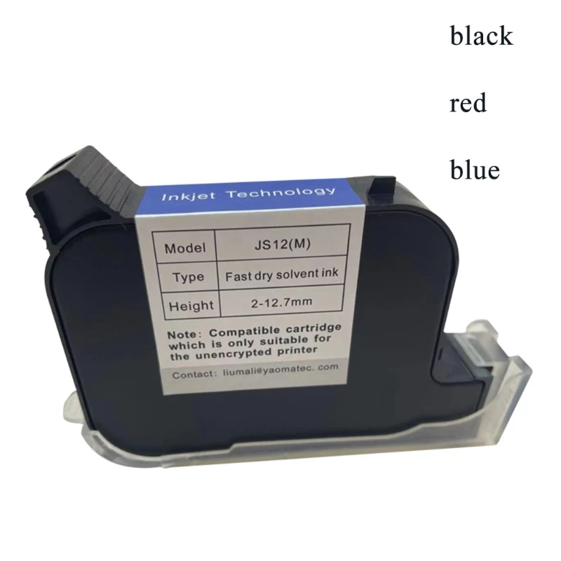 

JS12M 600DPI 12.7mm Handheld Cartridge for Fast Dry Solvent Inkjet Printer