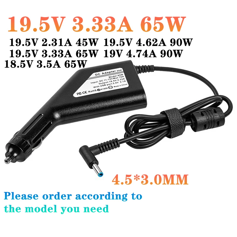 Adaptador do Poder do Portátil 19.5v 3.33a 4.62a 2.33a 4.74a 3.5a cc para o Pavilhão m4 15 do hp Envy14 15 Pp009c 15-j009wm