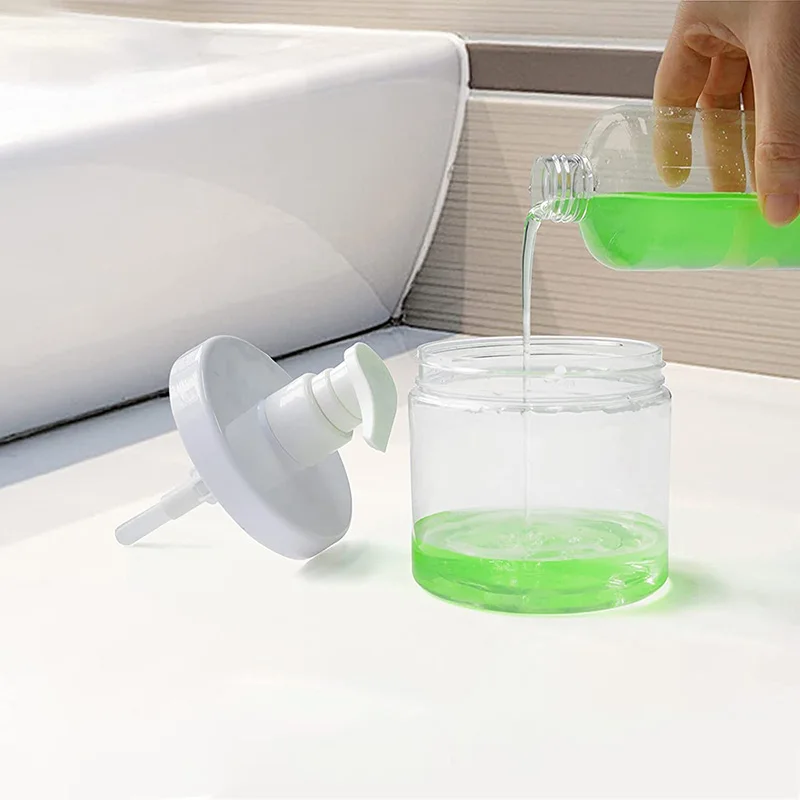 Soap dispenser Foam pump bottle Shampoo dispenser Foaming soap dispenser Soap dispenser bottle 500ml Clear Bottle Liquid Container Soap Dispenser Shampoo Lotion Shower Gel Foam Pump Bottles Wide Mouth Hand Washing Bottle