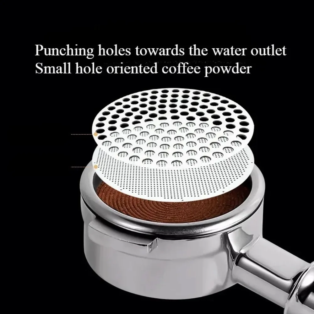 Coffee Filter 58mm Espresso Puck Screen 0.8mm Thickness Stainless Steel Bottomless Portafilter Baskets