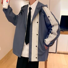 

EOENKKY/2022 Spring And Autumn New Men's Jacket Hooded Jacket Fashion Trend Clothes Men