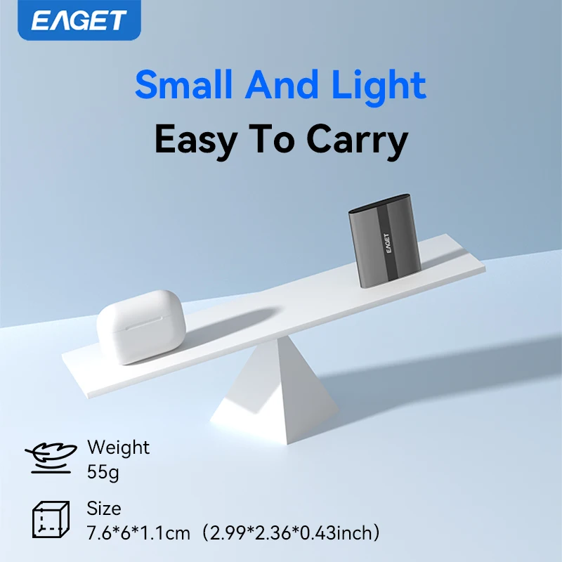 EAGET M8 휴대용 SSD 5Gbps 외장 하드 드라이브 120GB 240GB 480GB 1TB 2TB 솔리드 스테이트 드라이브 PC 노트북 데스크탑 PS4 PS5용