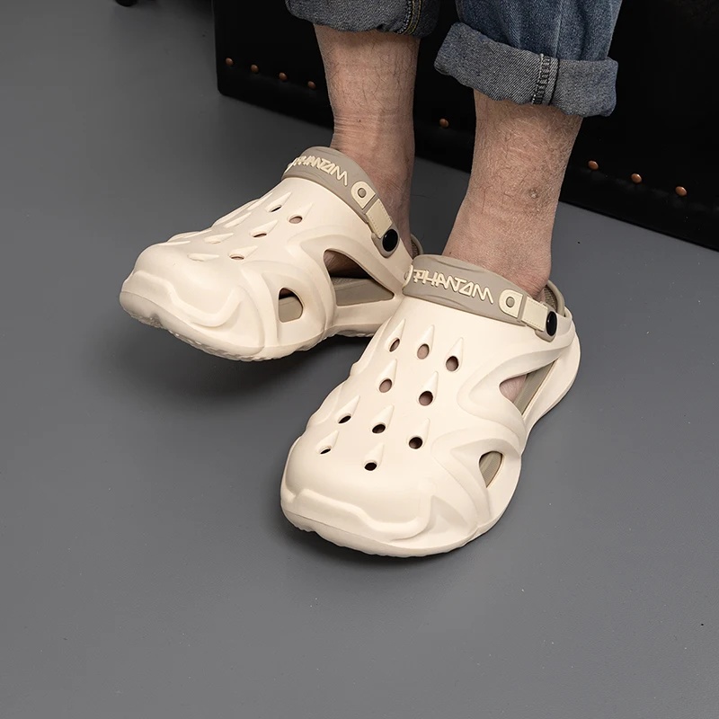 Sandali estivi da uomo Wanux EVA suola spessa pantofole leggere scarpe Casual con foro