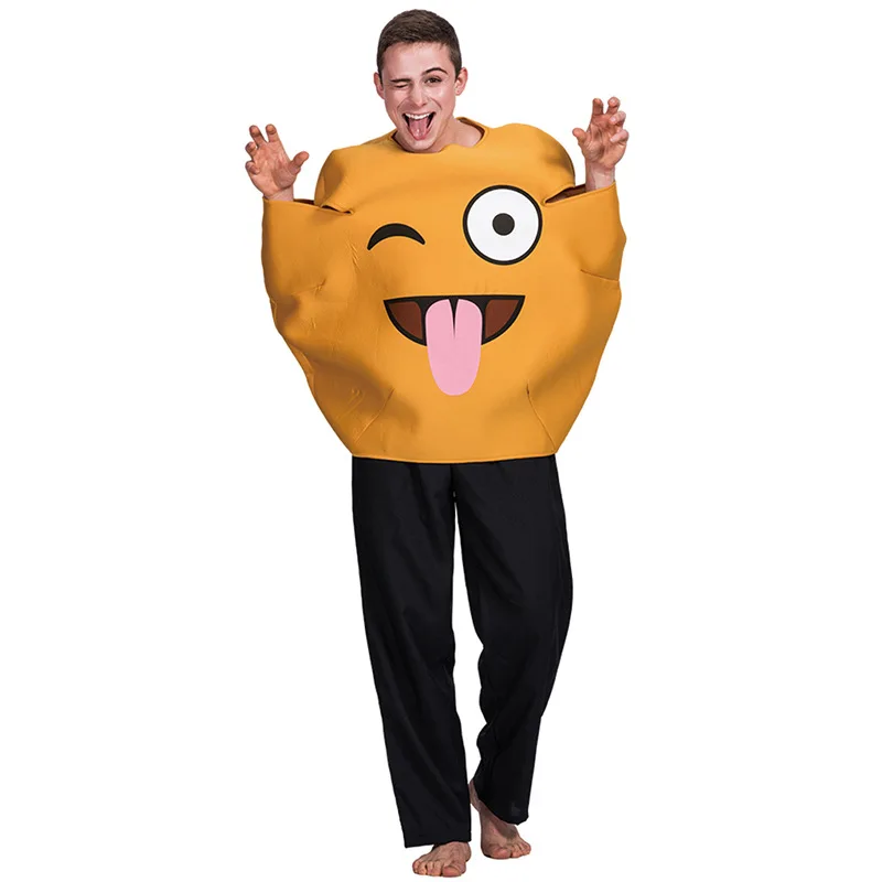 

2023 New Expression Pack Ghost Face Playsuit Birthday Gift Campus Event Atmosphere Funny Playsuit