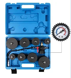 9 個ターボシステムテストキットターボシステムリークテスターターボチャージャー空気圧ブーストリークテストキット圧力計テスター付き