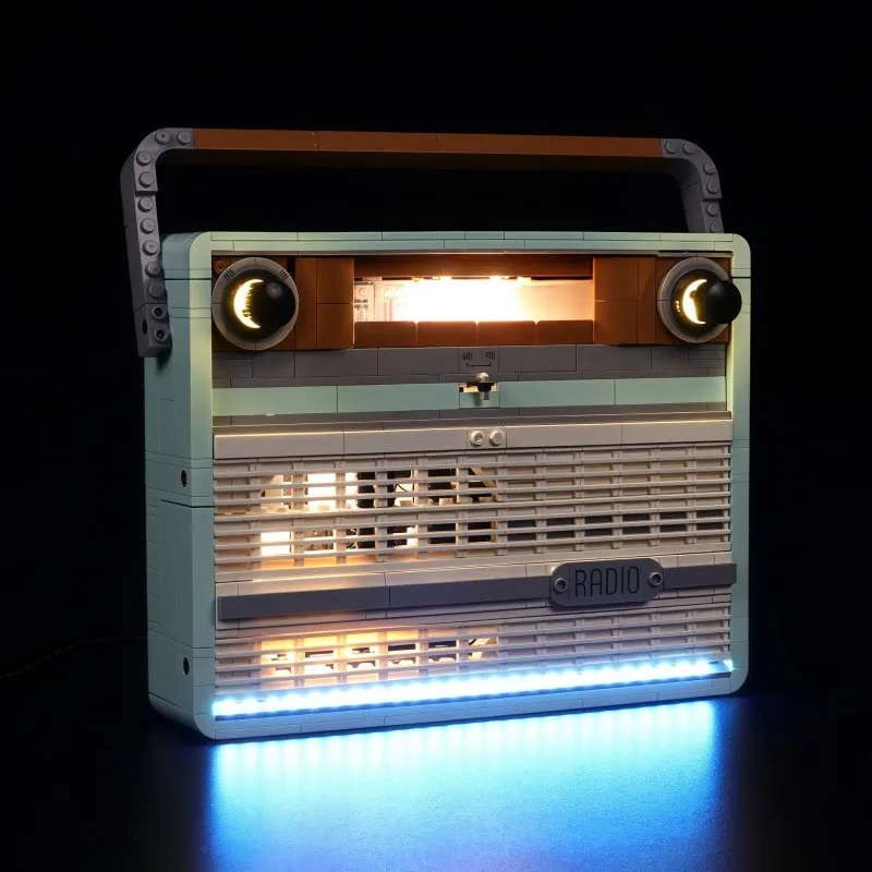 레고 10334 레트로 라디오 DIY 장식 램프용 MAXCXT LED 조명 세트 (배터리 박스 포함, 레고 빌딩 블록 세트 제외) ? ）