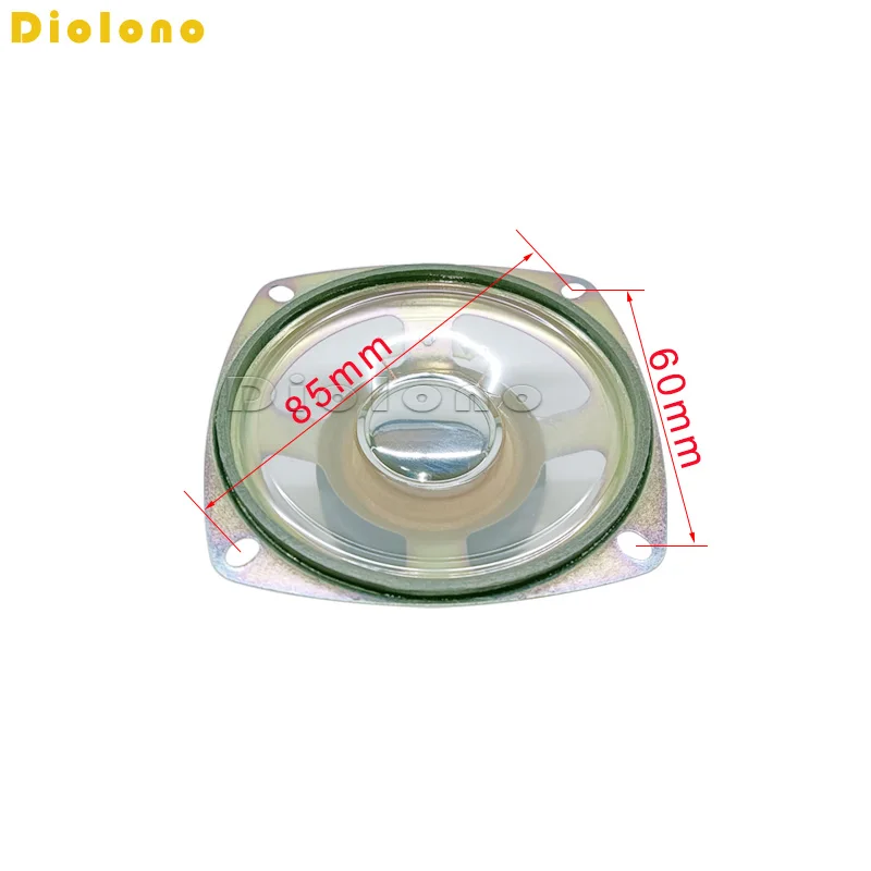 8Ohm 5W Loudspeaker 78MM 3inch Square Speaker Waterproof Clear Cone Paper Bright Cap 45MM External Magnetic Height 30MM