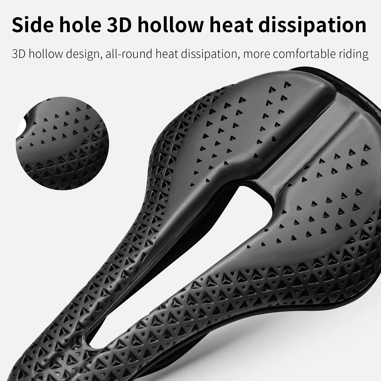 TOSUOD 3D Printed Carbon Fiber Ultralight Hollow Bicycle Saddle Racing - Image 3