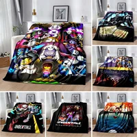 Undertale Collage Blankets Sofa Cover Fleece Anime Plaid Multi-functionWarm Throw Blankets for Home Outdoor Bedding Throws 1