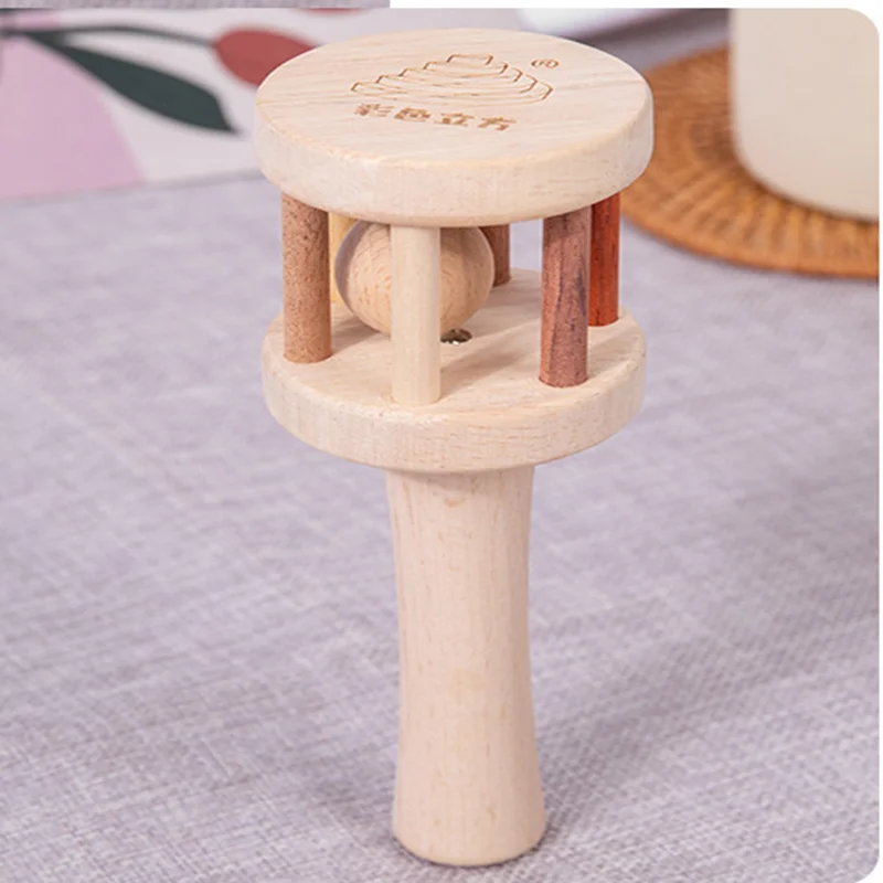 Christmas gift Baby Rattles Chinese Supplier Wooden Children Educational Wooden Toys Puzzle Early Education Montessori