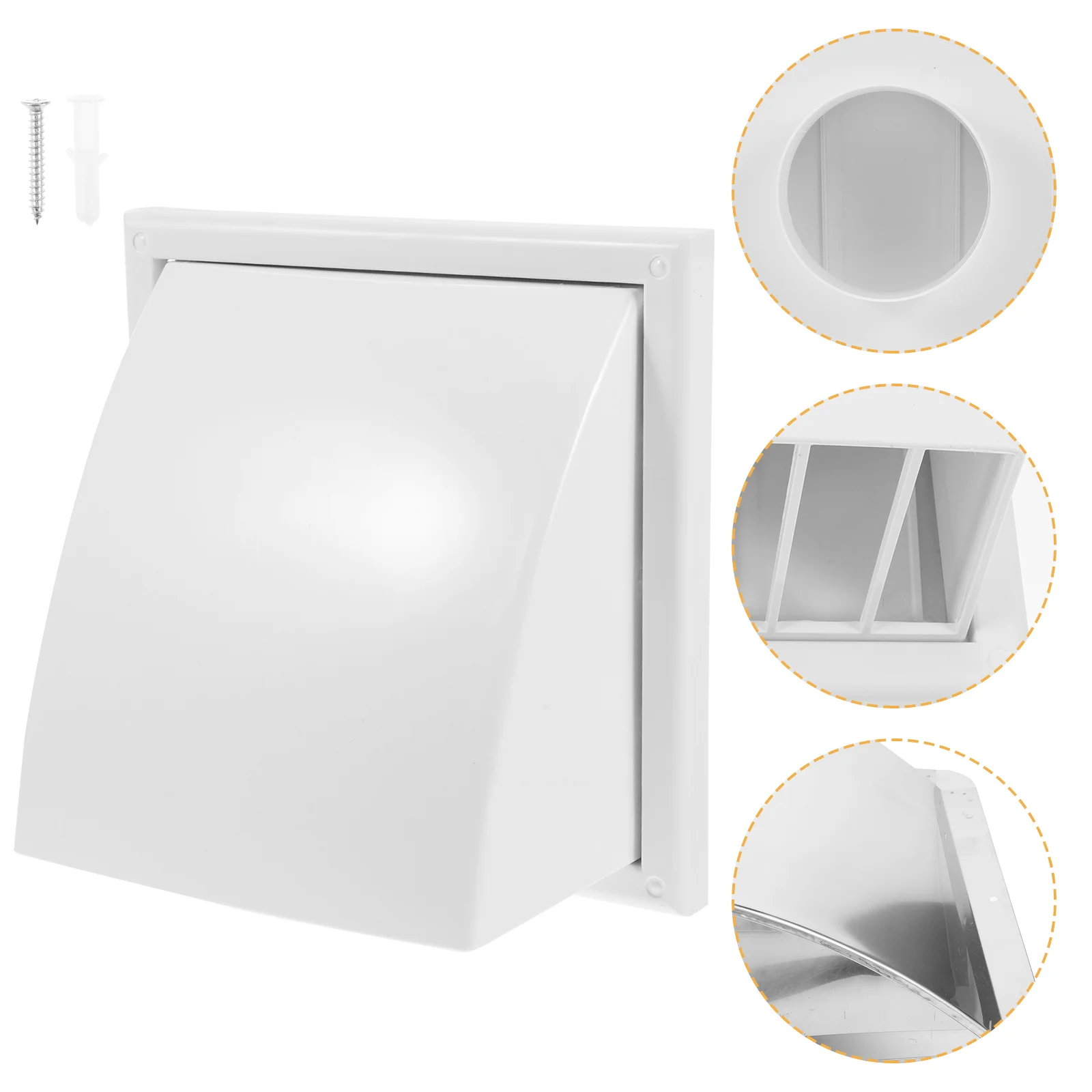

Venetian Grille Exhaust Hood Vent Cover Air Conditioner for Home Plastic Covers Wall