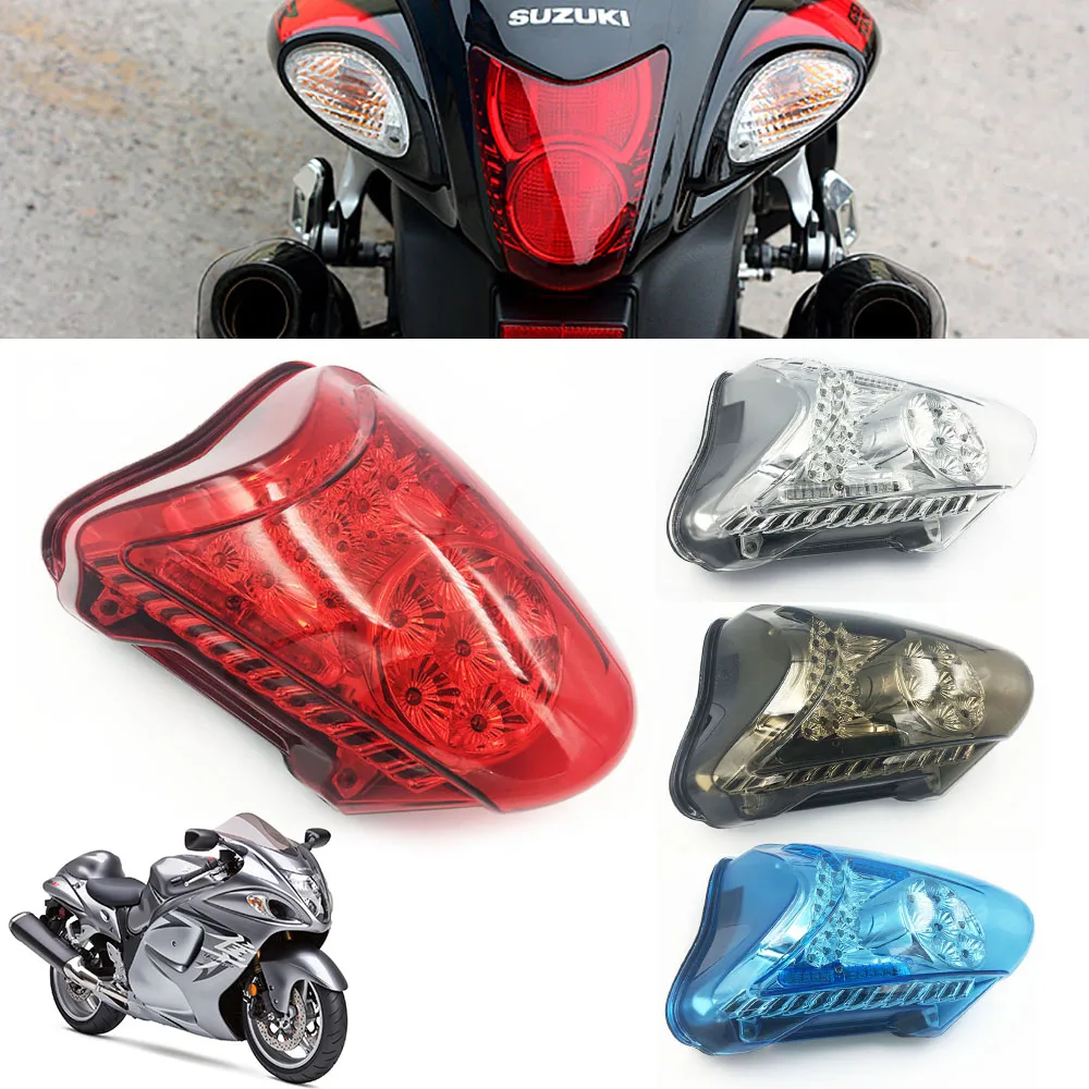 

Motorcycle LED Tail light Turn Signals For SUZUKI HAYABUSA GSXR1300 2008-2016Rear Tail Light Brake Turn Signals Integrated Light