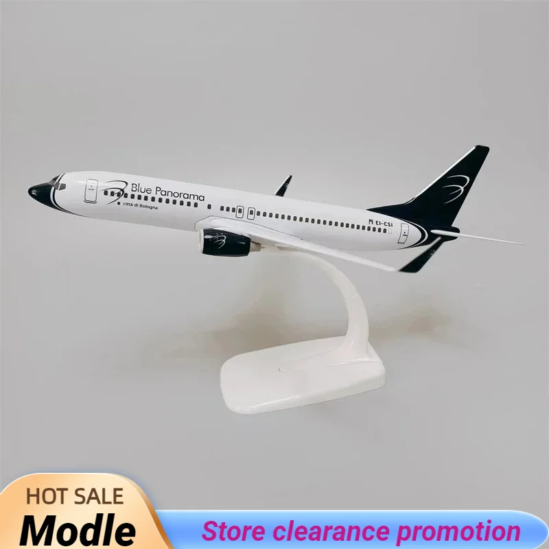 

20cm Alloy Metal Italy Air Italian BLUE Panorama B737 Boeing 737 Airlines Airplane Model Diecast Air Plane Model Aircraft Gift