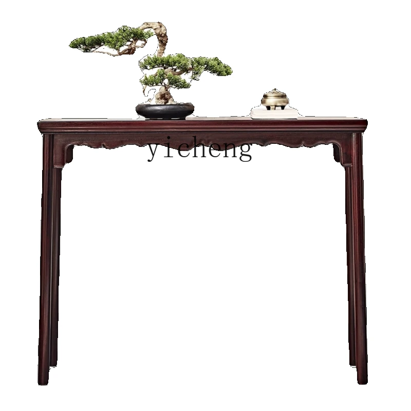 

Zc Solid Wood Chinese Style Flat Long Narrow Table Rosewood Furniture Hallway Simple Antique Desk Altar Pieces Table