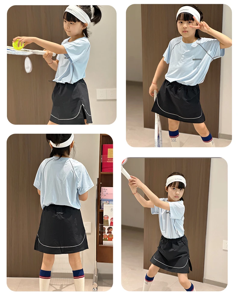 Boys Sports Wear Clothes Girls Sportswear for Kids T-shirt Toddler 4 to 12 Years Mesh Breathable Blue Pink Tees 11 Sb31e4ba2a3ca495ab62b9956aaabb381c